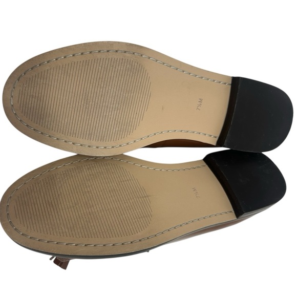 TALBOTS Laura Kiltie Tasseled Loafers Leather Brown Size 7.5 Workwear - Picture 4 of 6